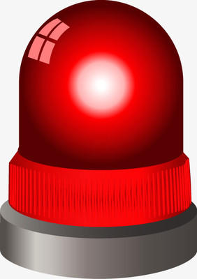 手绘120急救车报警器