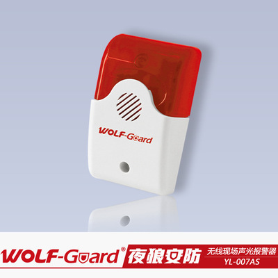 报警器-声光报警器 433MHz红外线声光警报器 家用无线门窗防盗报警器厂家-报.